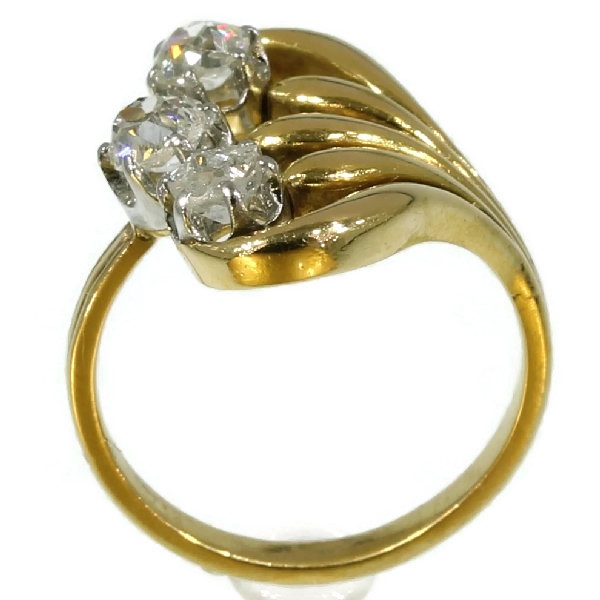 Typical Art Nouveau diamond engagement ring (image 5 of 15)